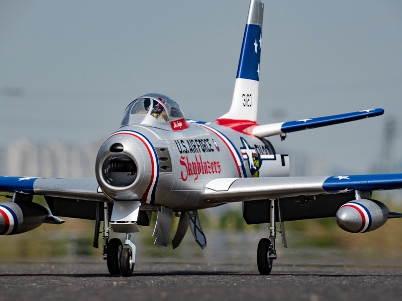 FMS EDF Jet 80mm F-86 Sabre Skyblazer - 1220mm - PNP-Set - FMS143PBU – Bild 2