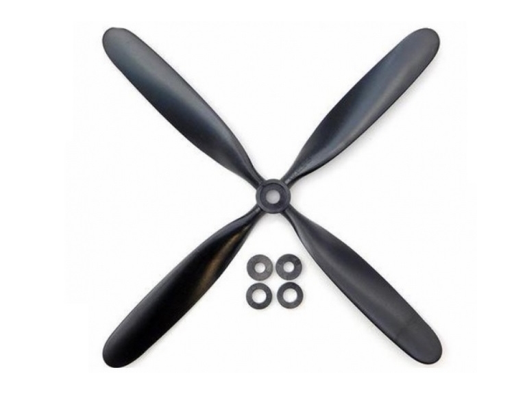 Dynam Propeller / Luftschraube 10.5x8 - 4-Blatt zu B-26, Critical Mass, P-39