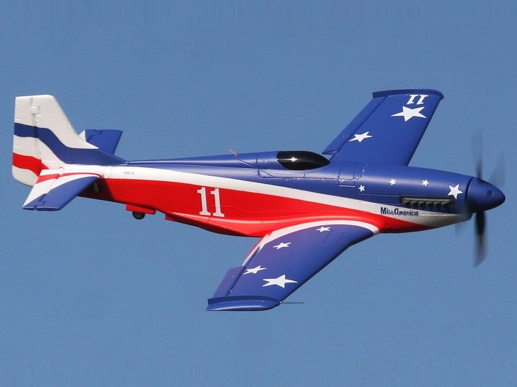 Miss America Mustang P-51 - V2, Spw 1070mm, PNP-Set mit Gyro von FMS - FMS134PMA REFV2 – Bild 3