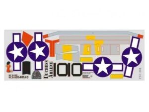 Aufkleber / Decals zu Mustang P-51D V8-Red, 1450mm, FMSSU131RT