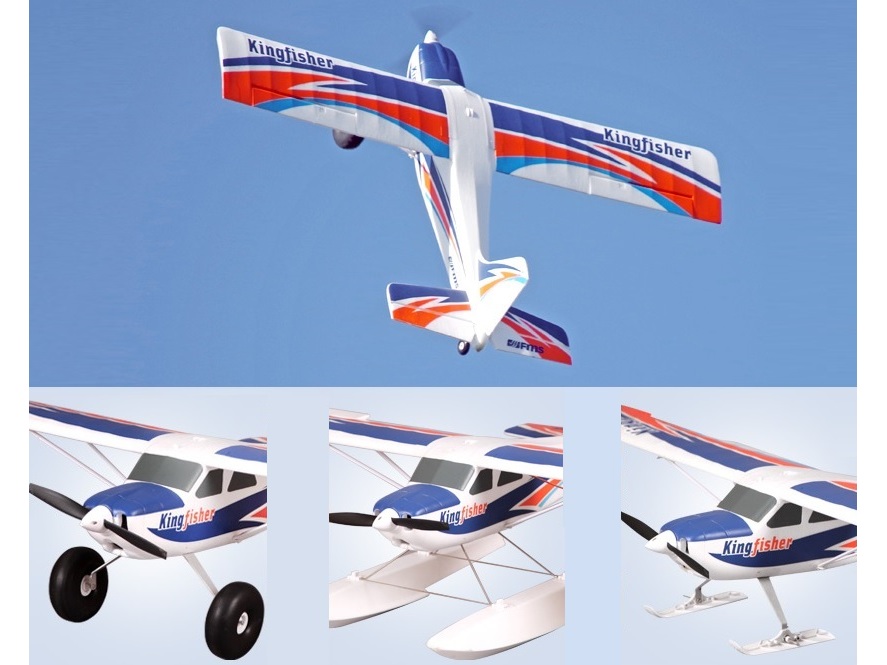 FMS Kingfisher Multi-Trainer, Spw 1400mm, PNP-Set mit Gyro V3 - FMS103PF-REFV3