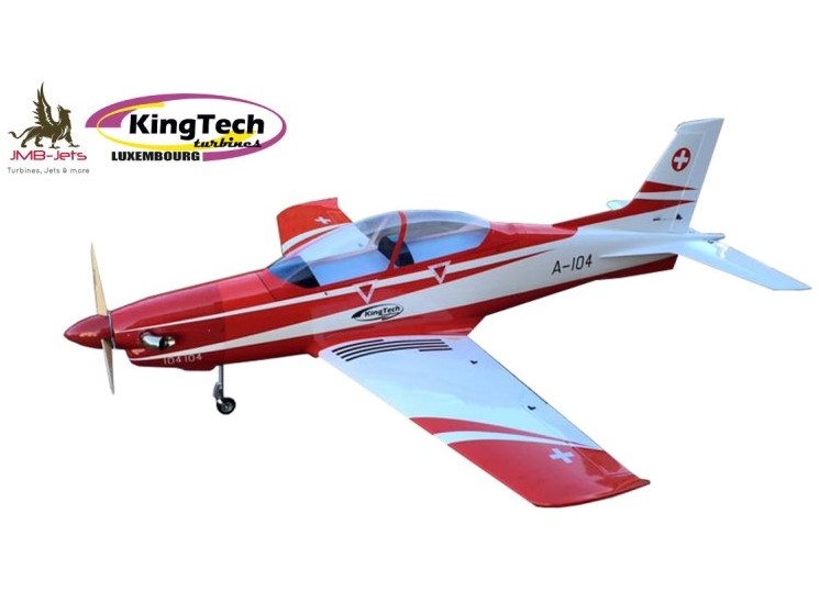 PC-21 1/4 JMB Turboprop - L 2880mm Spw 2400mm - rot weiss – Bild 2