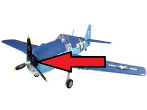Motorattrappe zu F6F Hellcat 1270mm von Dynam