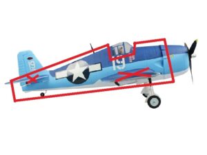 Rumpf zu F6F Hellcat 1270mm von Dynam
