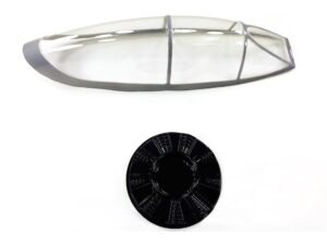 Kabinenhaube grau zu Trojan T-28, Spw 1270mm, Dynam