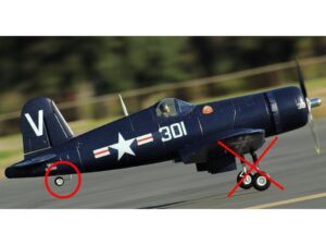 Spornrad zu BIG F4U Corsair 1.43m von FMS