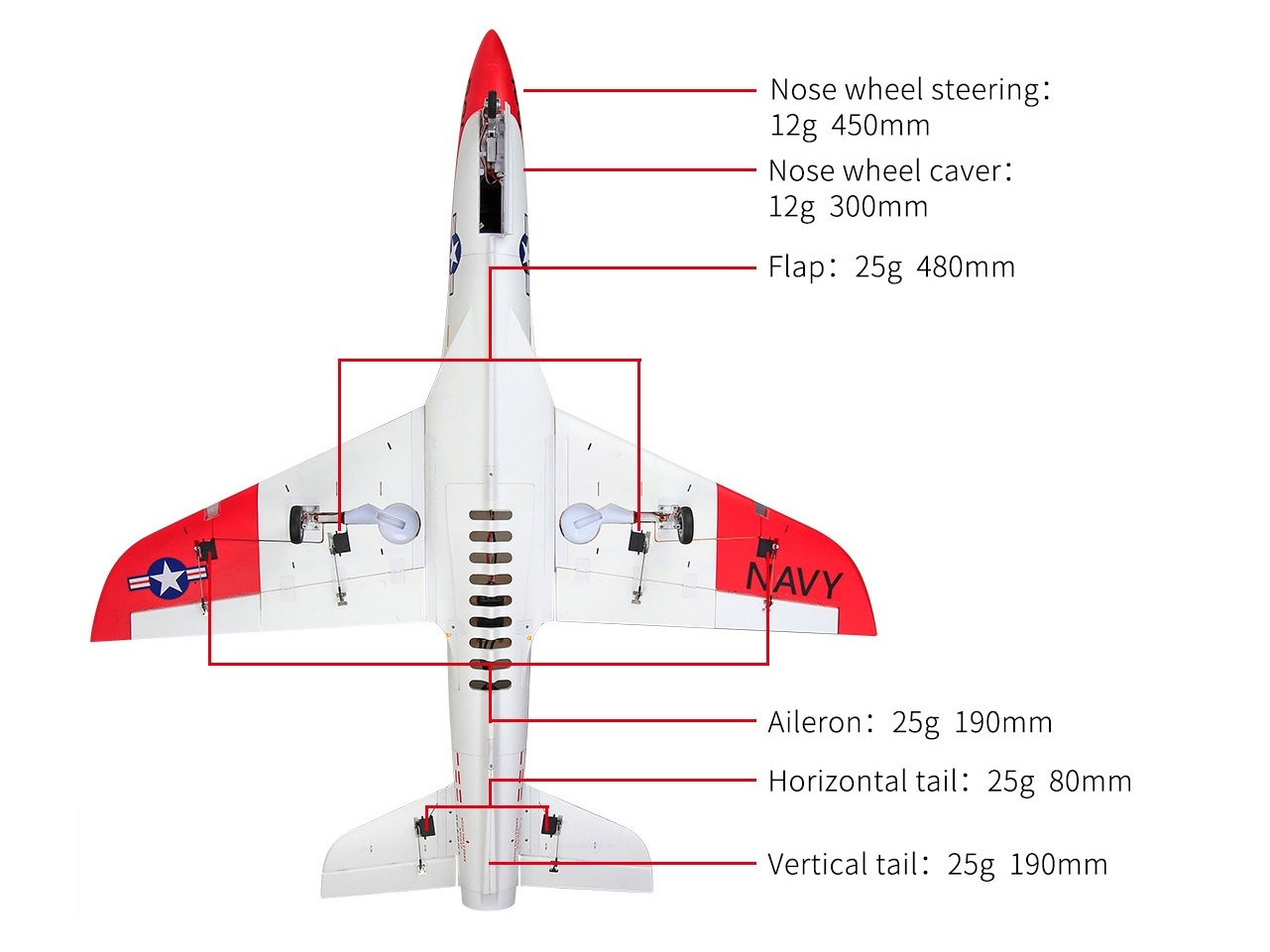 Super Viper V4 Navy, 12S, 105mm S-EDF, Spw 1500mm, PNP-Set, HSDJets – Bild 5