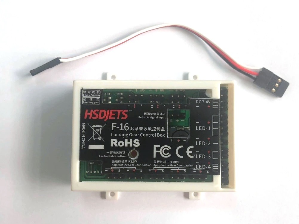 Kontrollboard Fahrwerk, LED usw zu F-16 HSD-Hobby