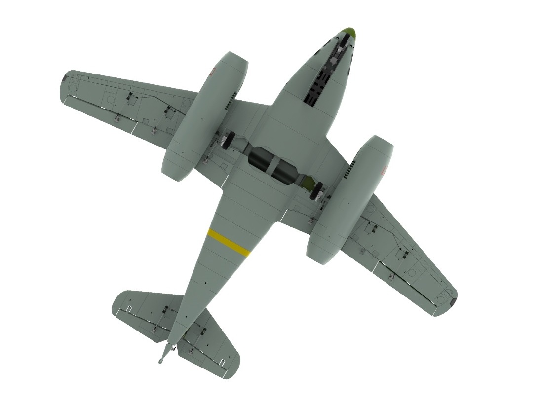 Messerschmitt Me 262, S-EDF 90mm Jet, Spw 1890mm, PNP-Set, HSDJets – Bild 4