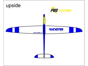 Shooter S Hang-Segelflugzeug Spw 2000mm Voll CFK - blau gelb