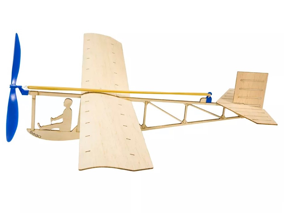 Real-Kit - Segler 1920 Power Glider, Spw 638mm - KIT-Bausatz aus Balsaholz – Bild 3