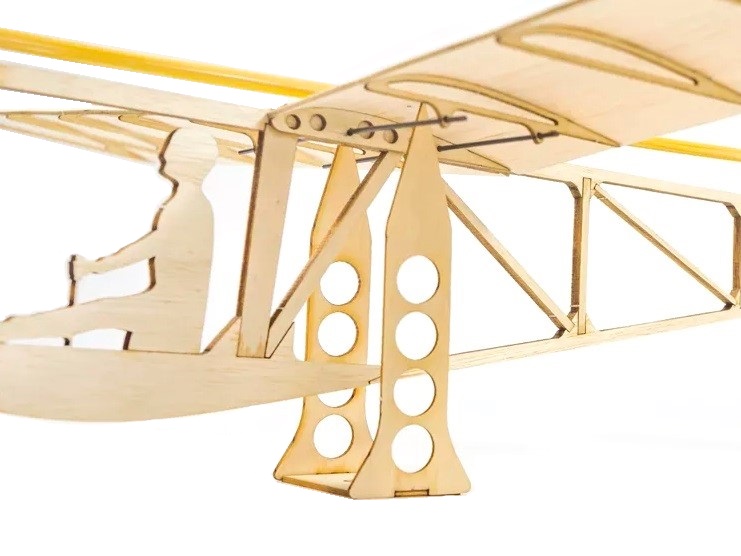 Real-Kit - Segler 1920 Power Glider, Spw 638mm - KIT-Bausatz aus Balsaholz – Bild 4