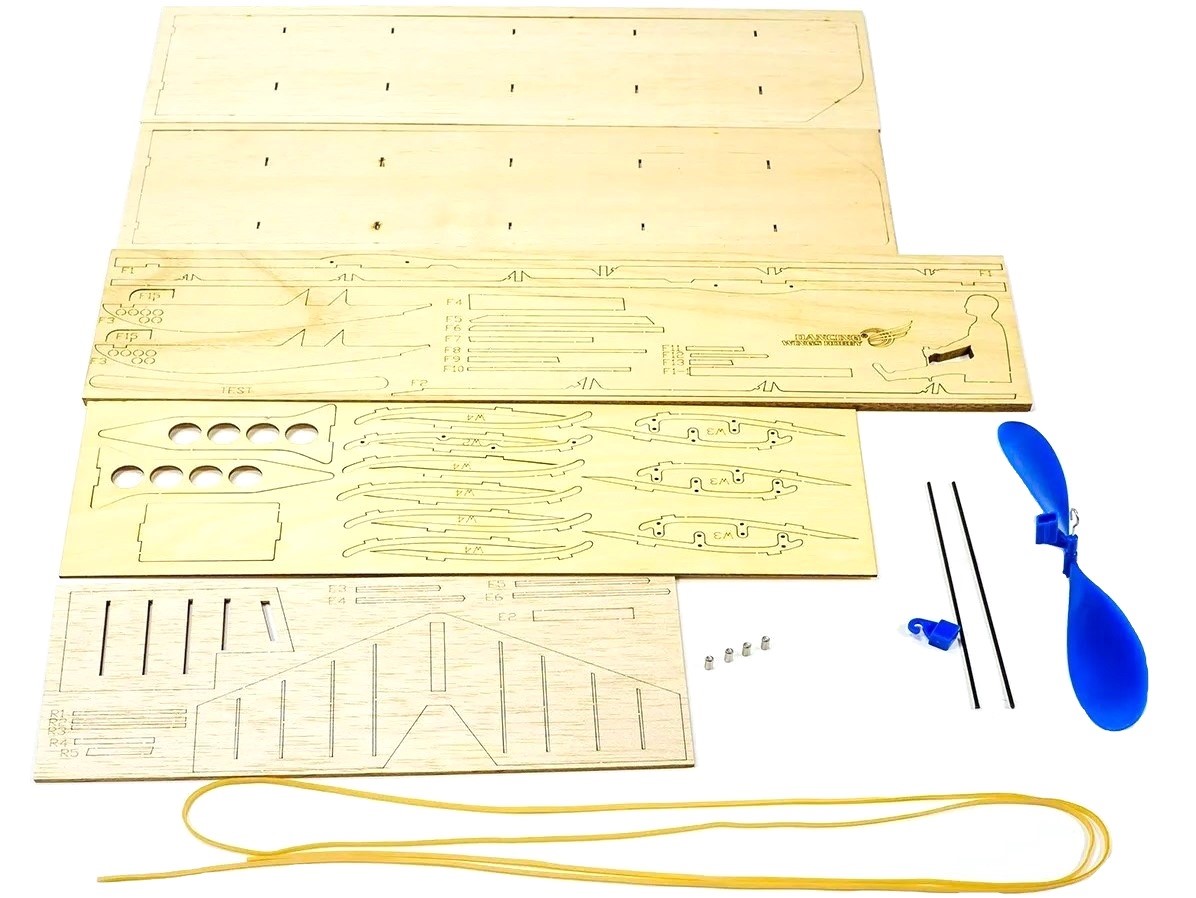 Real-Kit - Segler 1920 Power Glider, Spw 638mm - KIT-Bausatz aus Balsaholz – Bild 6