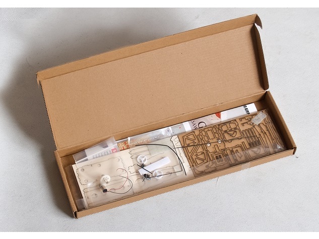 Real-Kit - Keplar, Spw 316mm - KIT-Bausatz mit Motor aus Balsaholz – Bild 4