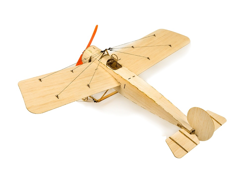 Real-Kit - Fokker - elektro, Spw 378mm, KIT-Bausatz aus Balsaholz – Bild 2