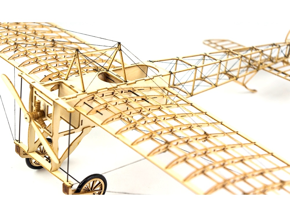 Real-Kit Standmodell: Bleriot XI, Spw 380mm - KIT-Bausatz aus Balsaholz – Bild 3