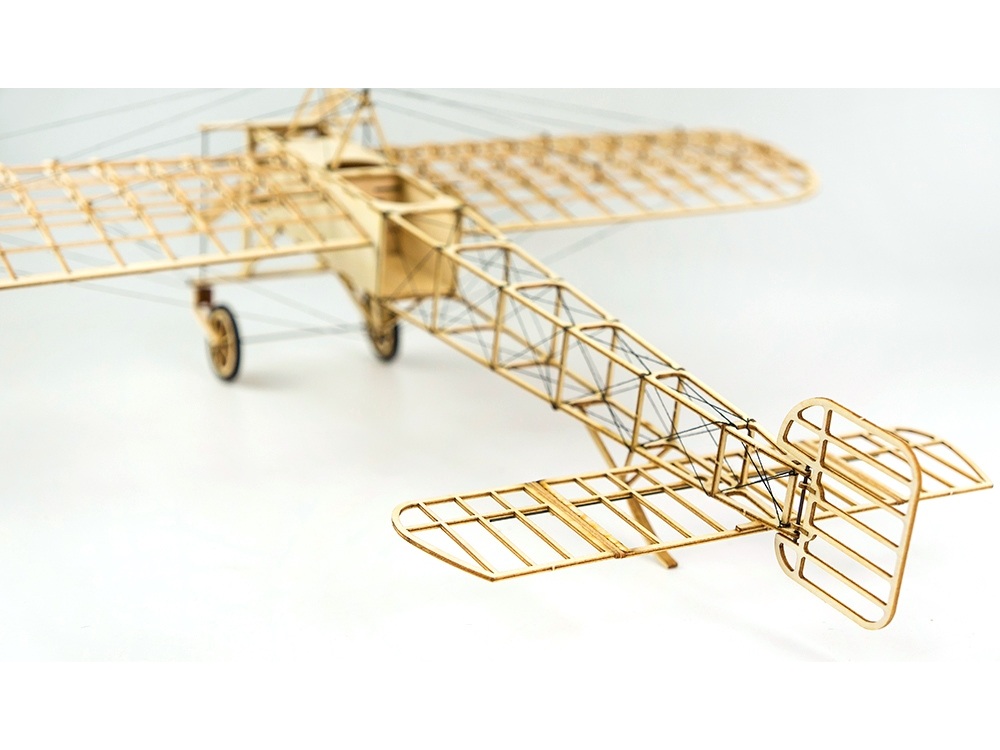 Real-Kit Standmodell: Bleriot XI, Spw 380mm - KIT-Bausatz aus Balsaholz – Bild 4
