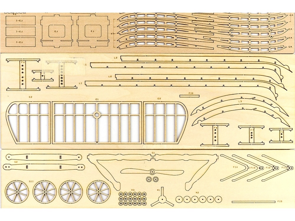 Real-Kit Standmodell: Bleriot XI, Spw 380mm - KIT-Bausatz aus Balsaholz – Bild 5