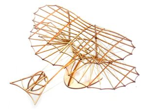 Real-Kit Standmodell: Otto Lilienthal Glider, Spw 250mm KIT-Bausatz aus Balsaholz