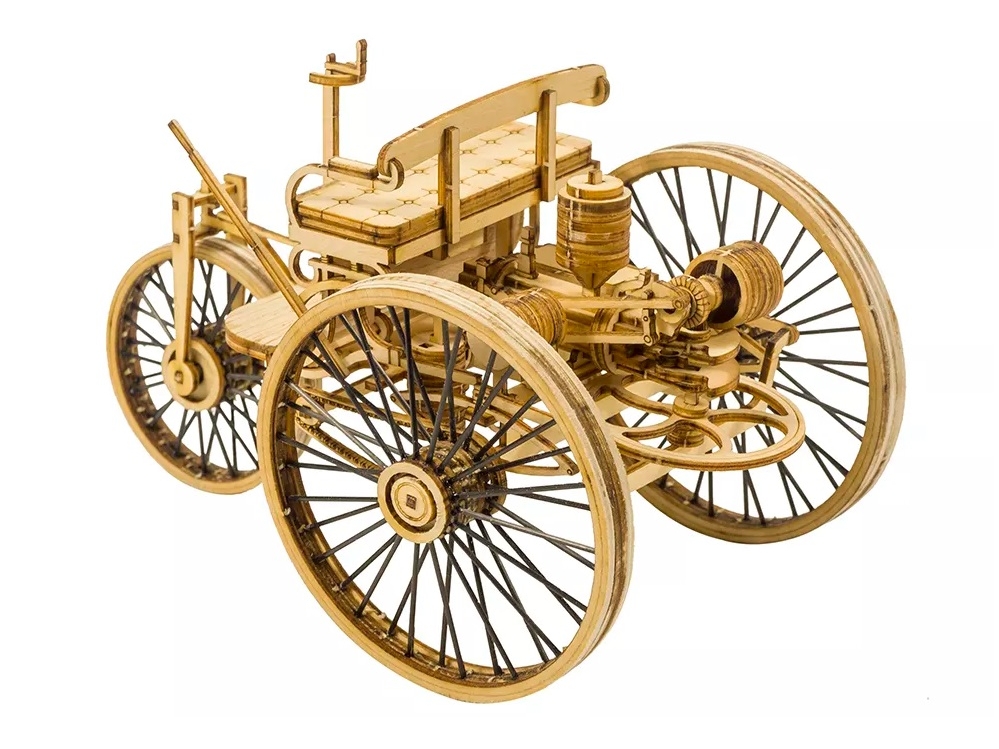 Real-Kit Standmodell: Auto Vintage Car-II - KIT-Bausatz aus Balsaholz – Bild 2