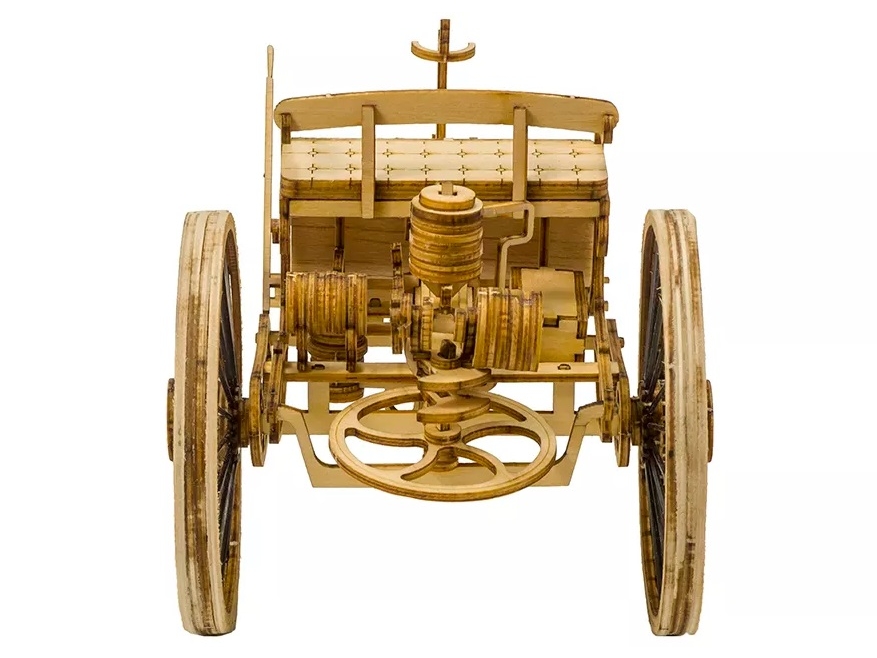 Real-Kit Standmodell: Auto Vintage Car-II - KIT-Bausatz aus Balsaholz – Bild 4