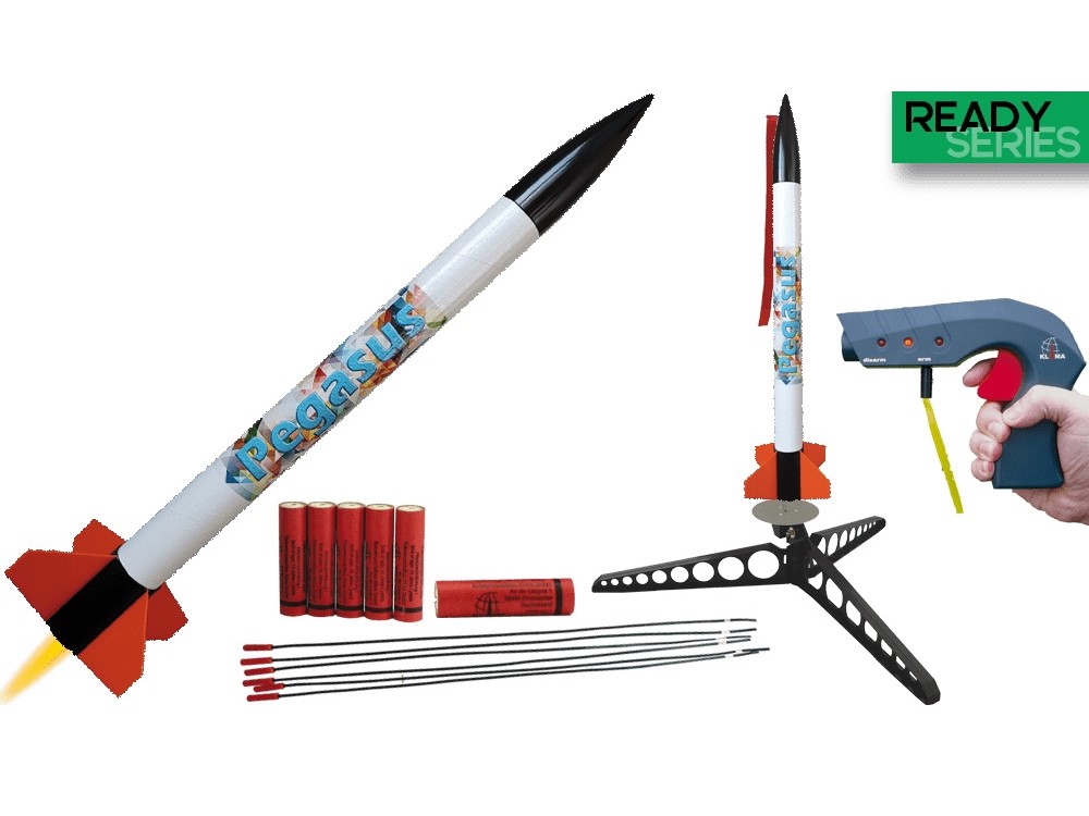 Modellrakete - Pegasus RTF Starter Set - Komplett-Set - 495x35mm