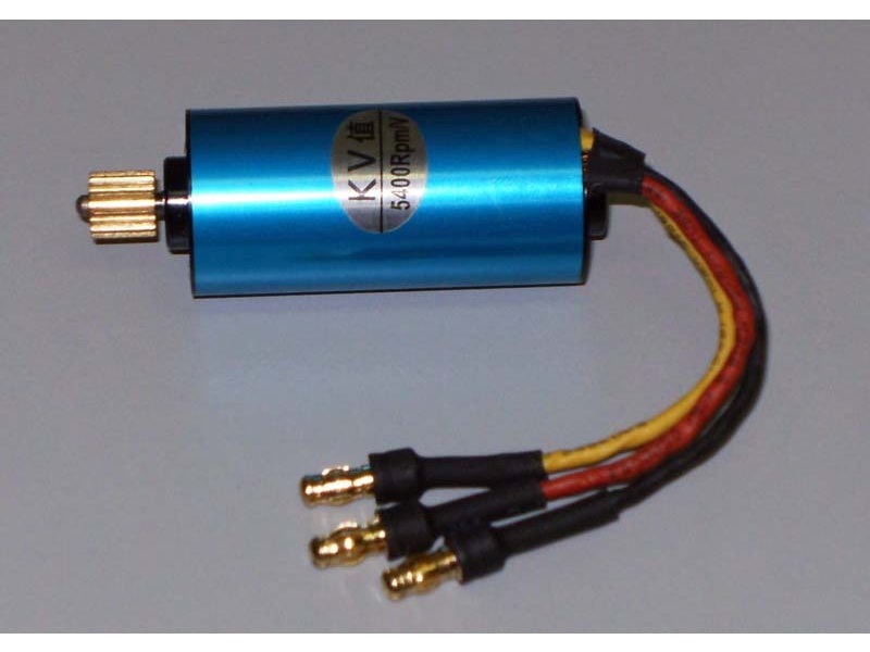 Brushless Inrunner KV5400 zu Sapac Extra mit Zahnrad