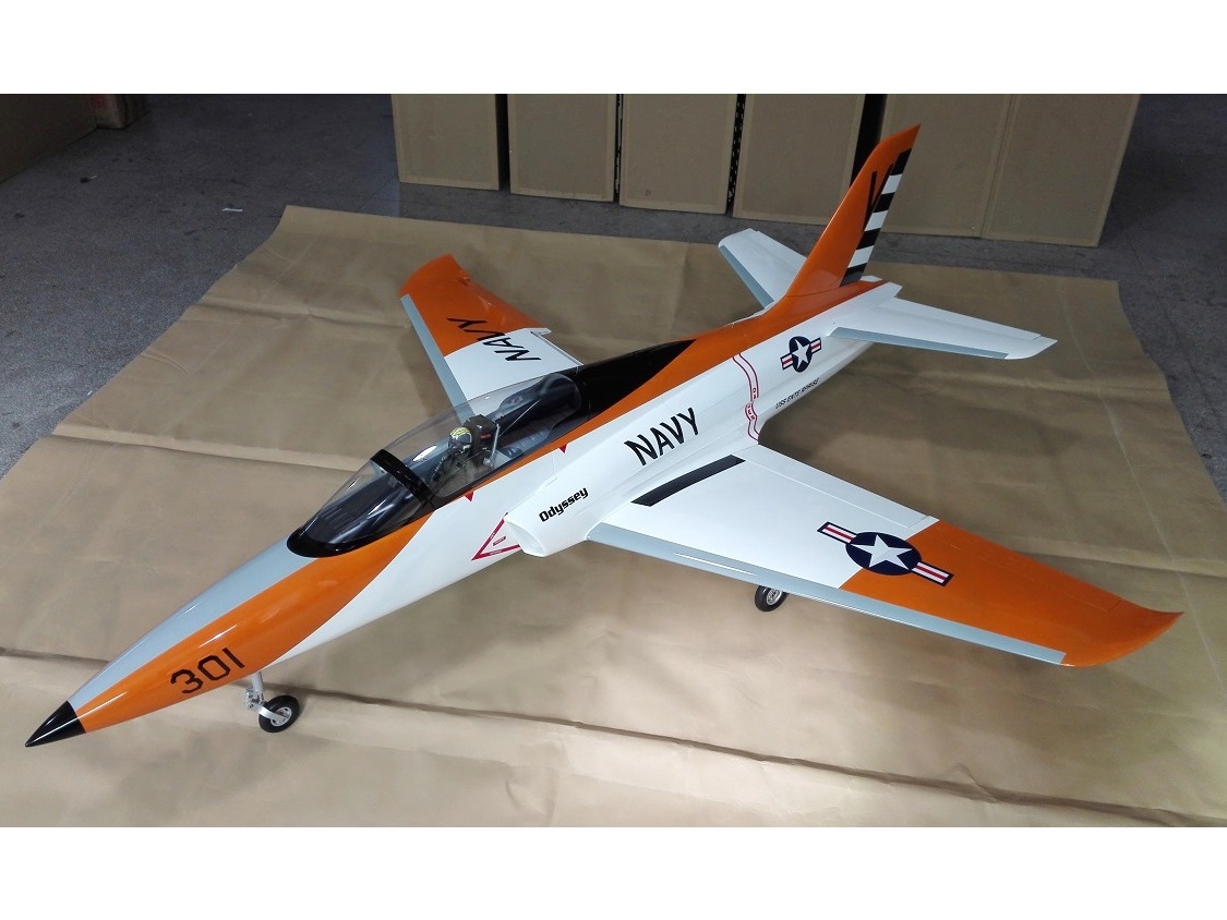 TopRC Model Odyssey - Navy - Sport Jet Full Composite, Spw 2190mm, ARF-Set