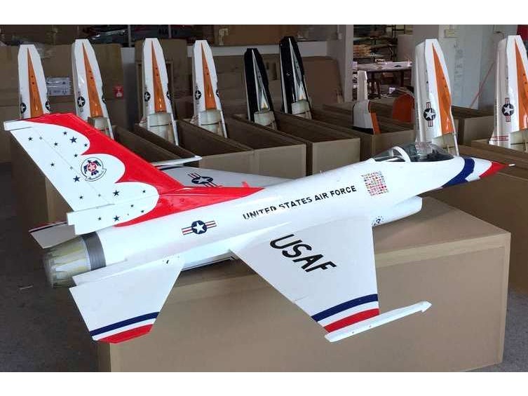 TopRC Model F-16 Thunderbird - Full Composite Scale Jet, Spw 1630mm, ARF-Set – Bild 2