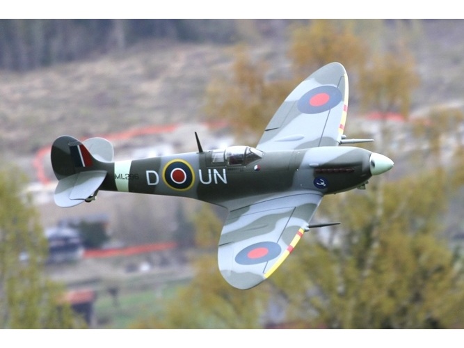 TopRC Model Spitfire V2 - Full Composite, 35ccm, Spw 2058mm, ARF-Set
