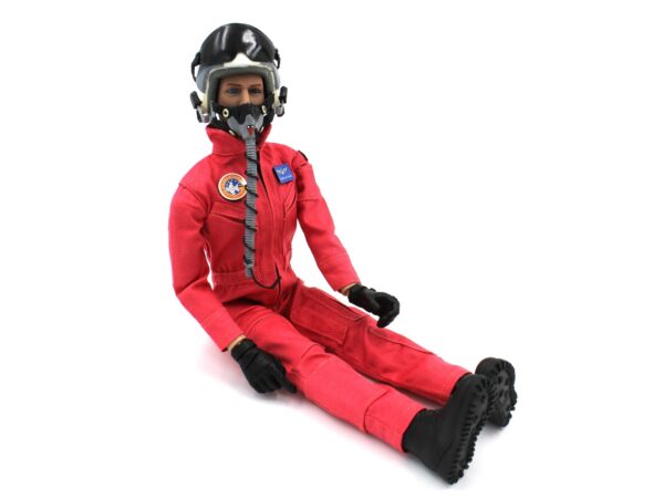 TopRC Model Pilotenpuppe / Pilotenfigur 1:6 - komplett mit Helm- rot