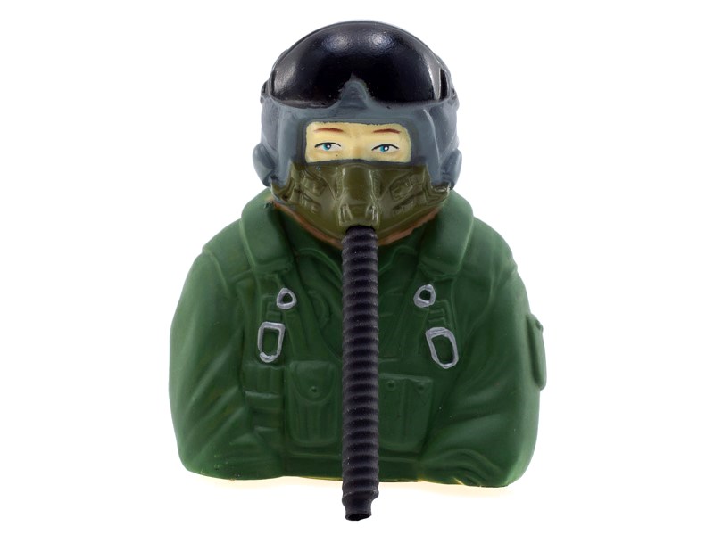 TopRC Model Jet Piloten-Figur - grün - 1:7