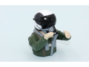Jet Piloten-Figur - 1:7 - grün - 72x62mm