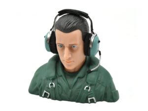 TopRC Model Jet Piloten-Figur - mit Head-Set - 1:4