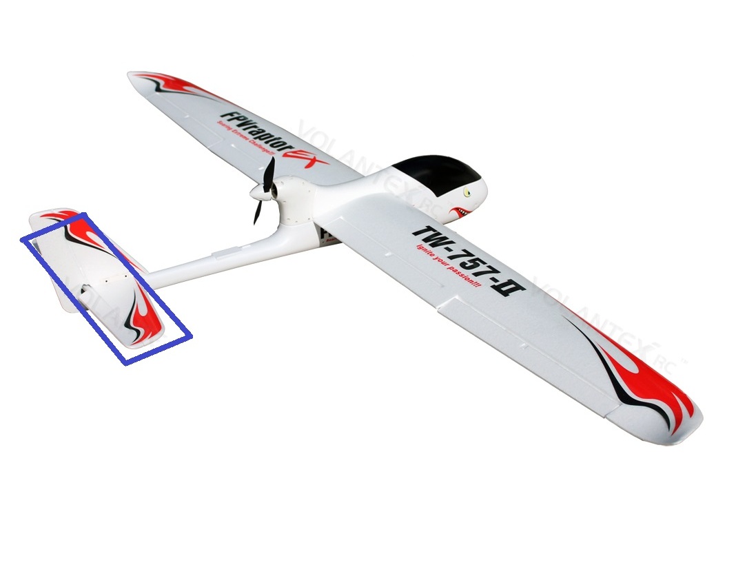 Höhenruder zu FPVraptor EX 2000mm von Volantex