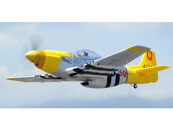 Ersatzteile Diverse zu Giant P-51 Mustang, gelb, 1.45m Spw, aus EPO von FMS – Bild 3