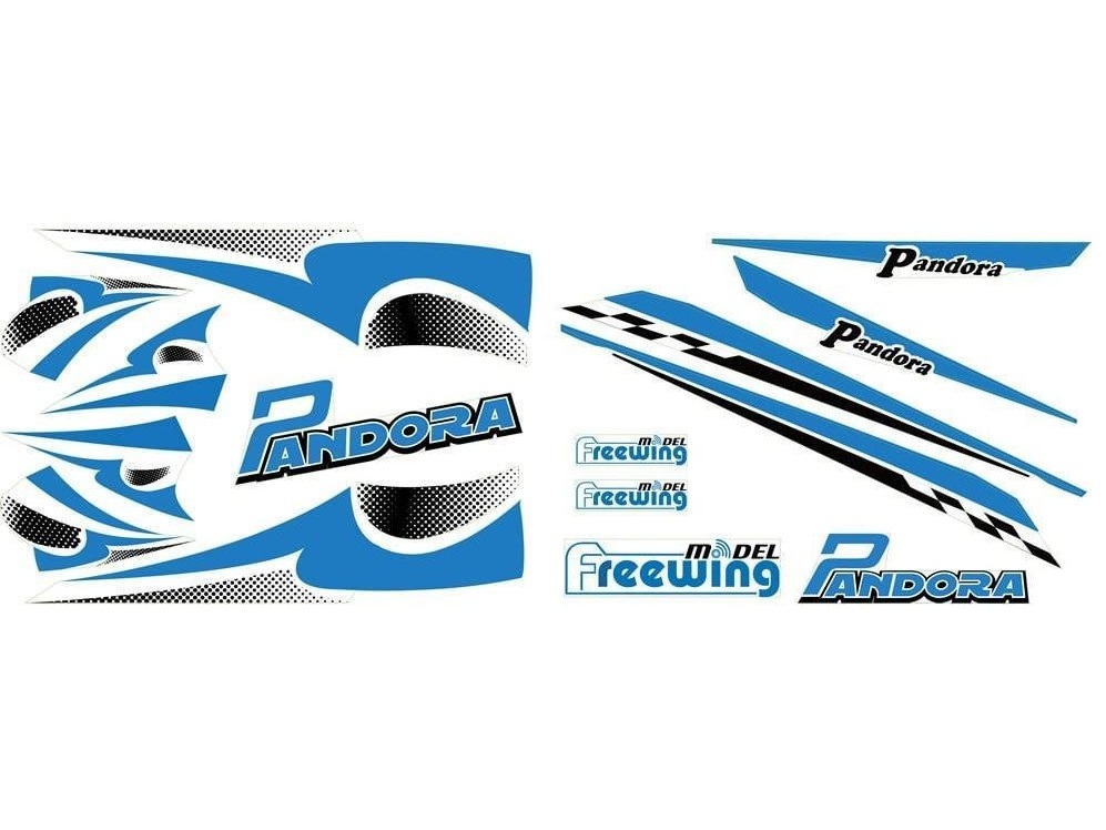 Aufkleber, blau zu Pandora, Spw 1400mm, Freewing