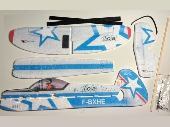 Cap 10 - blue, Spw 810mm, KIT-Version aus EPP von RC-Factory – Bild 2
