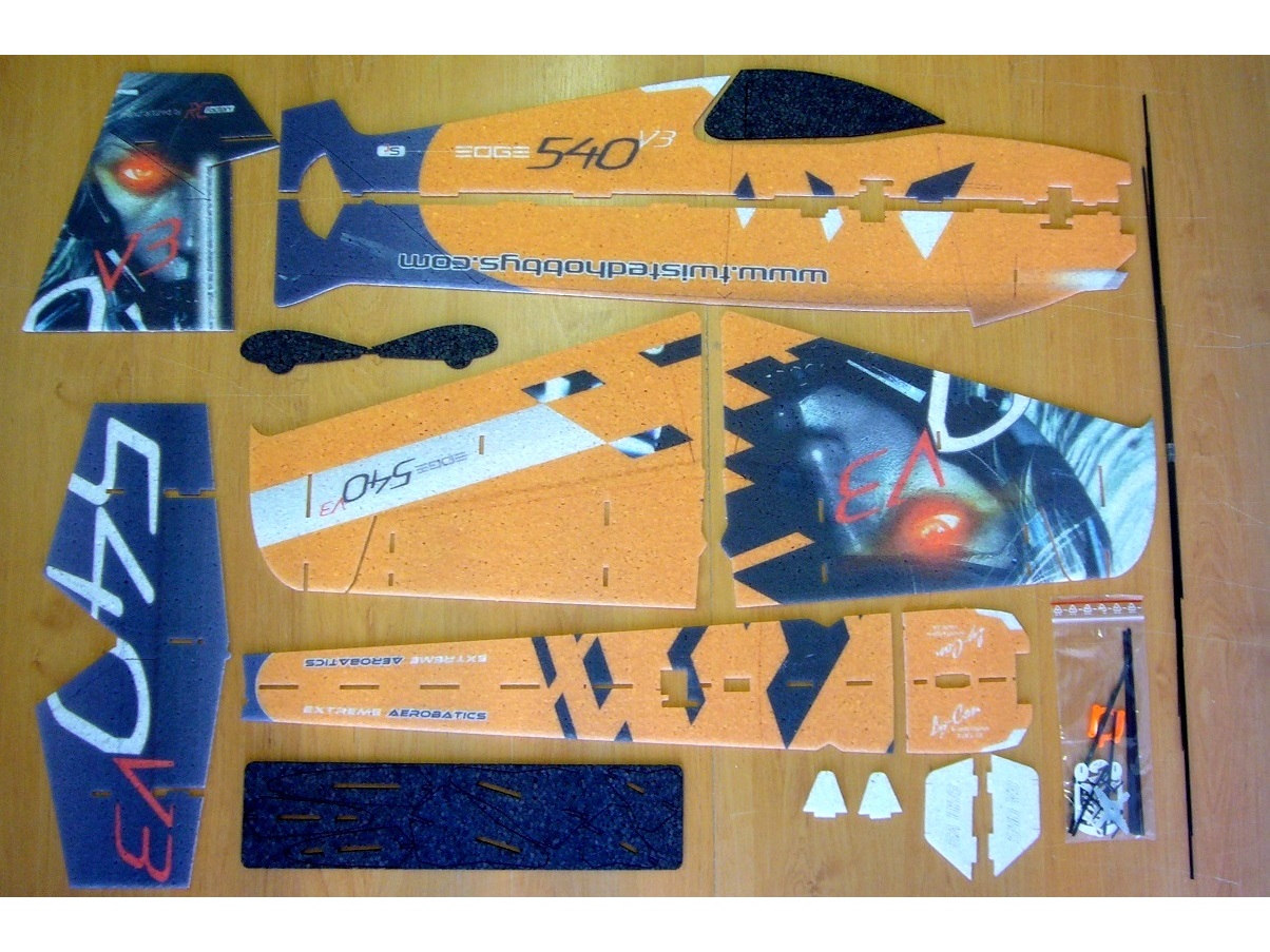 Crack Edge 540 V3 Superlite, Spw 840mm, KIT-Version aus EPP von RC-Factory – Bild 3