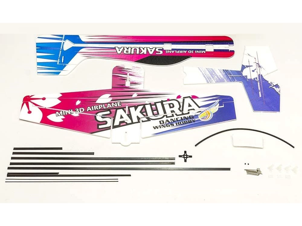 Sakura 3D, Spw 420mm, PP Foam Indoormodell, KIT-Bausatz mit Motor von DW-Hobby – Bild 6