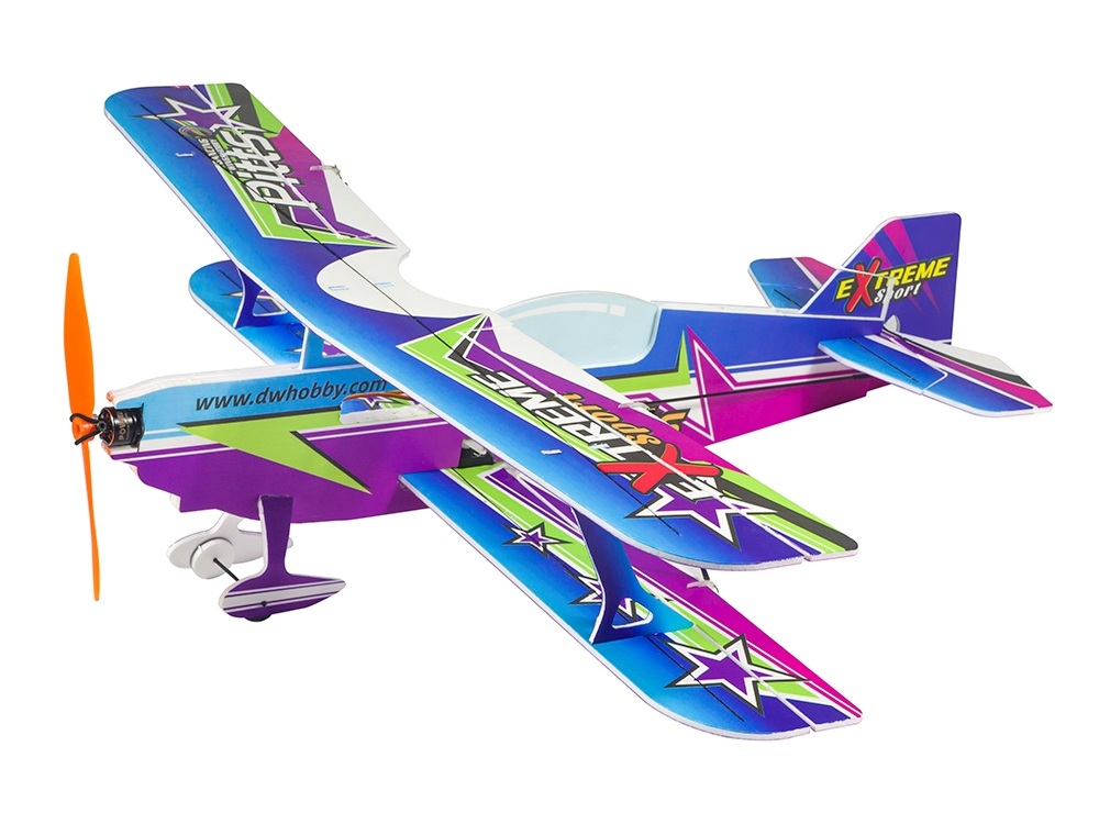 Pitts eXtreme, Spw 450mm, FrSky BNF-Bausatz aus PP Foam, DW-Hobby