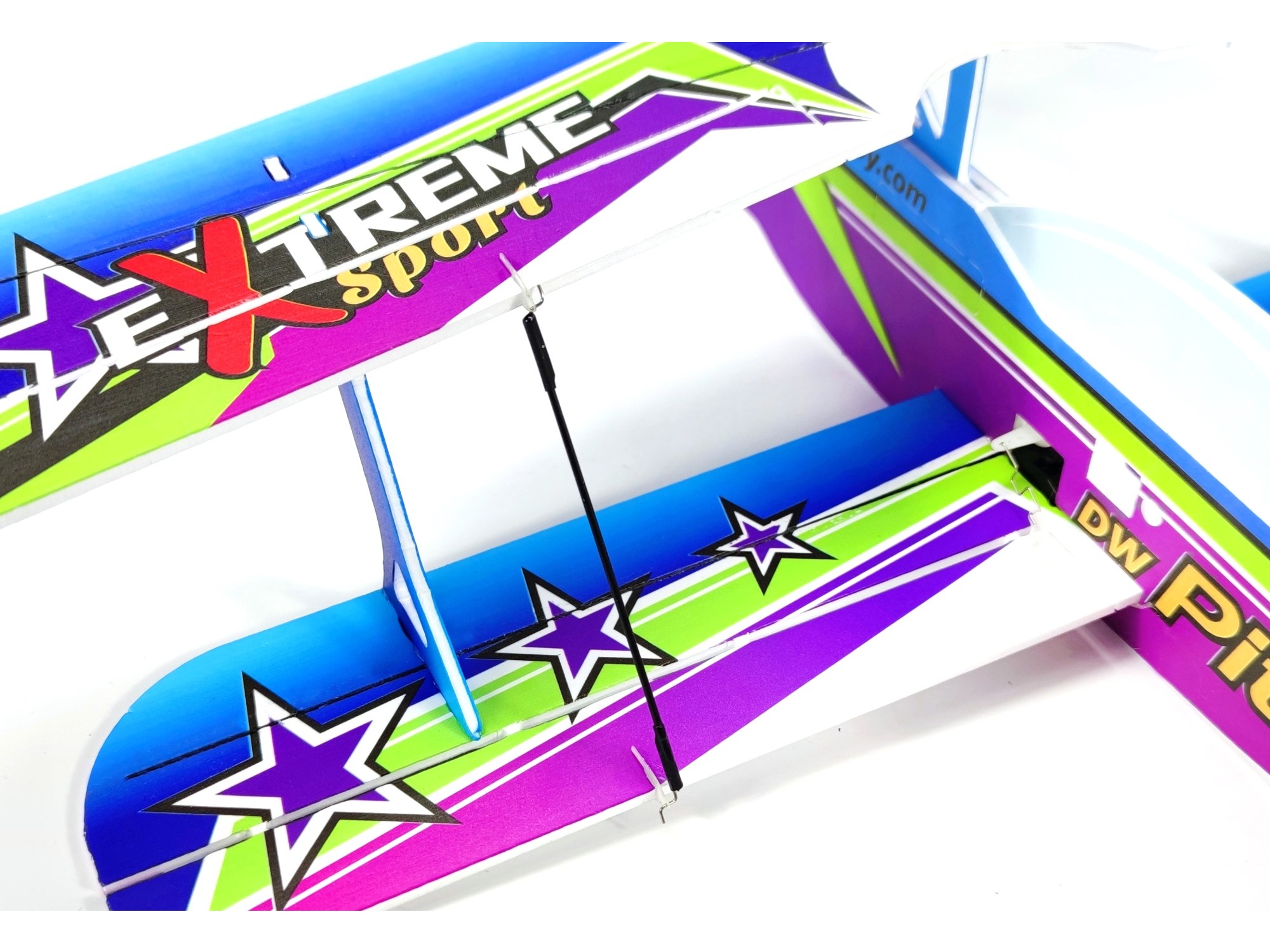 Pitts eXtreme, Spw 450mm, FrSky BNF-Bausatz aus PP Foam, DW-Hobby – Bild 5