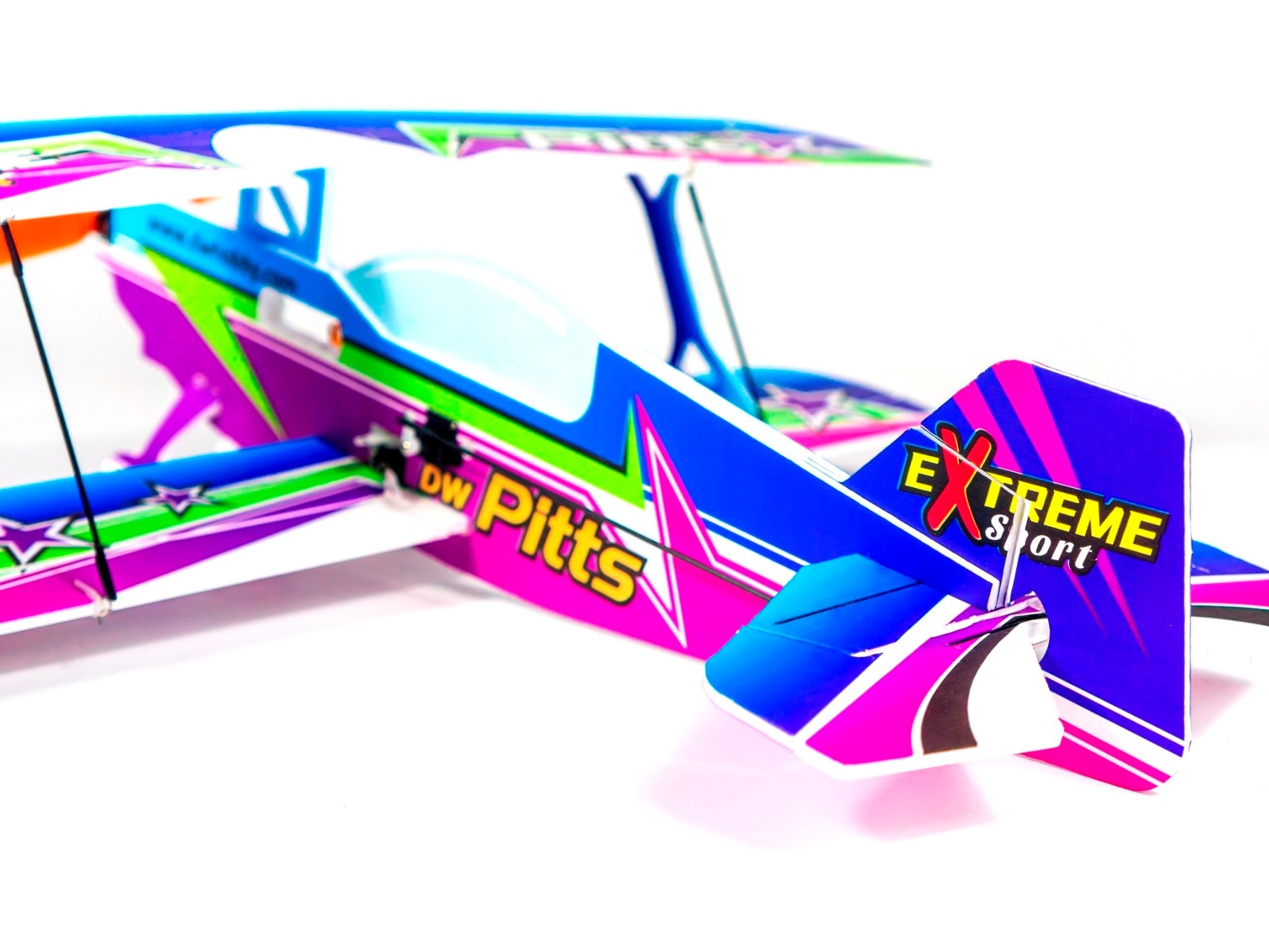 Pitts eXtreme, Spw 450mm, FrSky BNF-Bausatz aus PP Foam, DW-Hobby – Bild 6