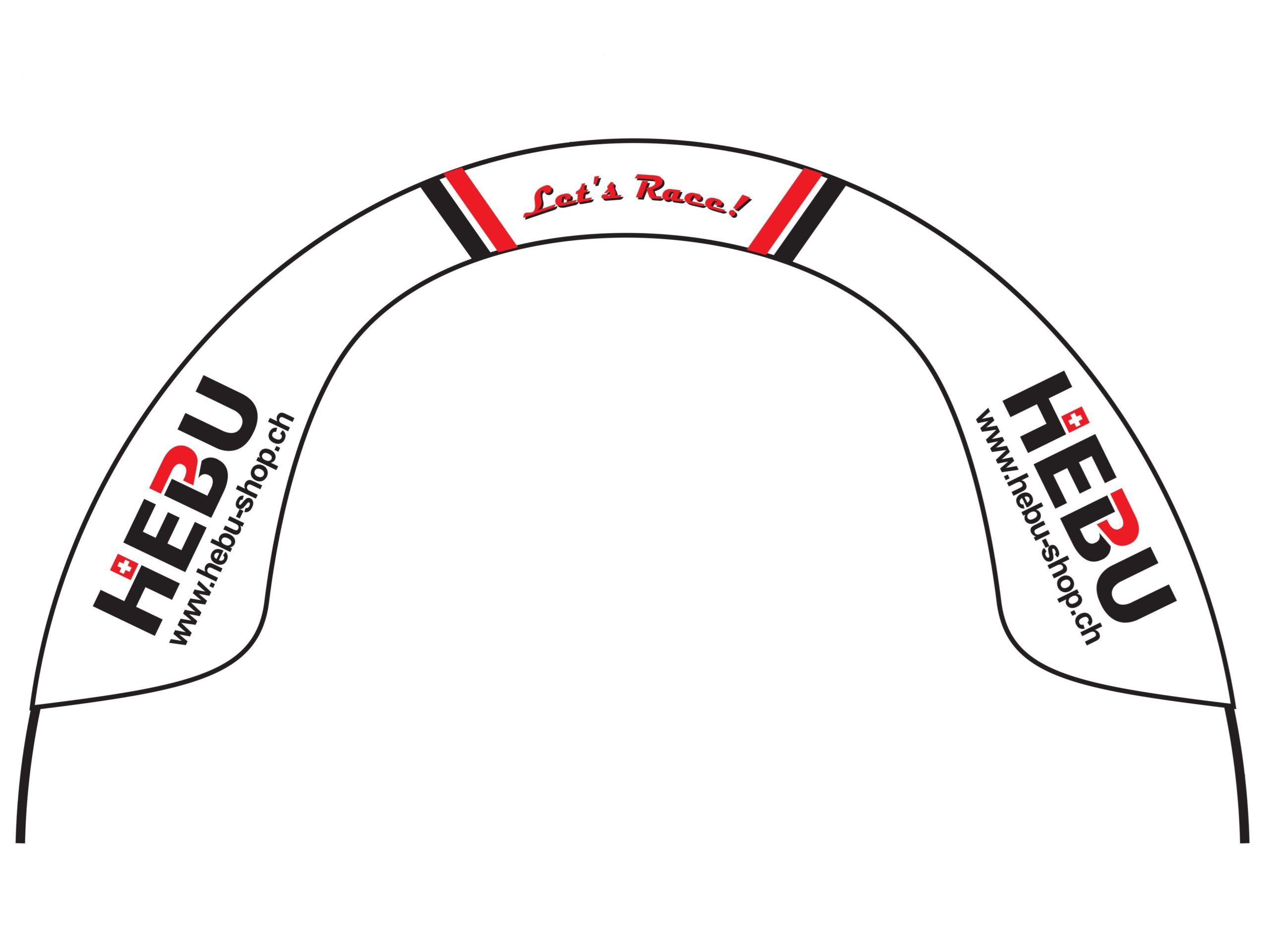 FPV Race Gate 2 - HEBU - 260x140cm - C-Style – Bild 2