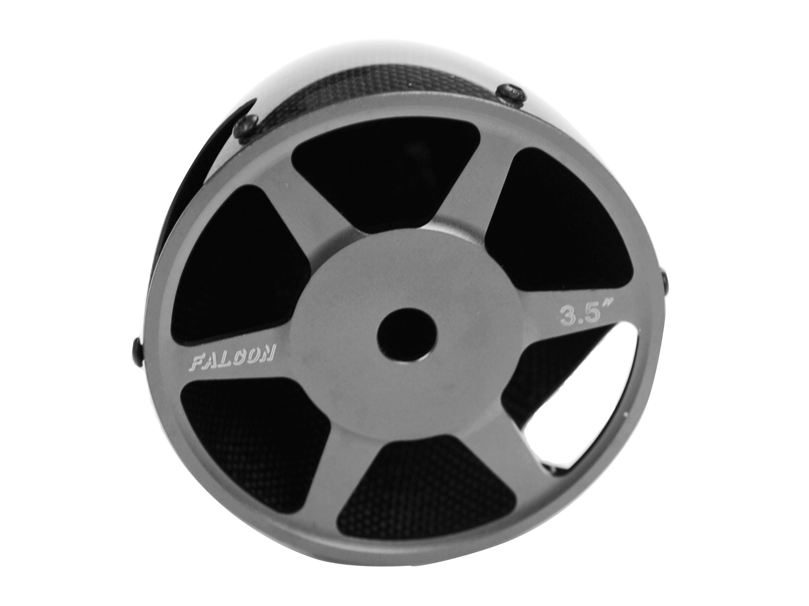 Falcon Carbon / CFK Spinner 3 Zoll / 76mm, 2-Blatt mit Alu-Bodenplatte – Bild 3