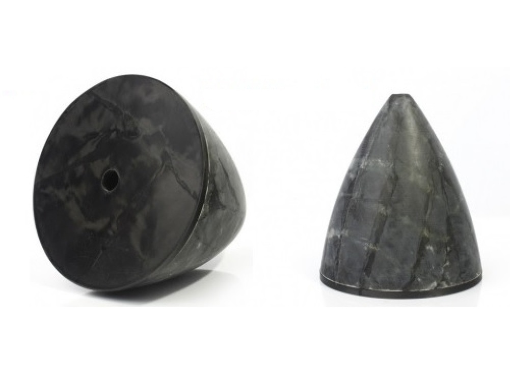 CFK / Carbon Spinner 64mm / 2.5inch ohne 3K Lackierung - für 2-Blatt-Propeller