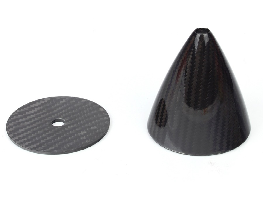 CFK Spinner 114mm / 4.5inch - mit CFK Bodenplatte