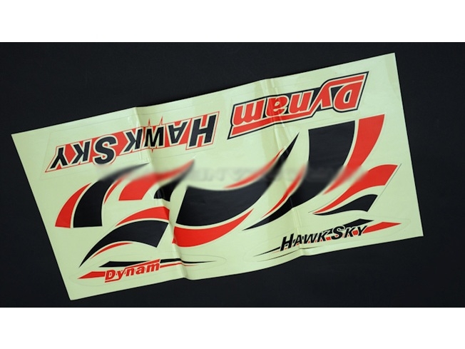Aufkleber ROTzu HAWKSKY von Dynam HAWK011-Red