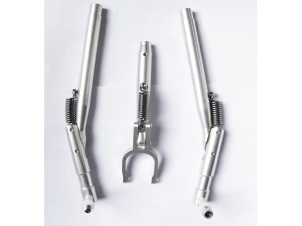 Fahrwerksbeine Alu, gefedert, 3-Bein, Länge 170/132mm
