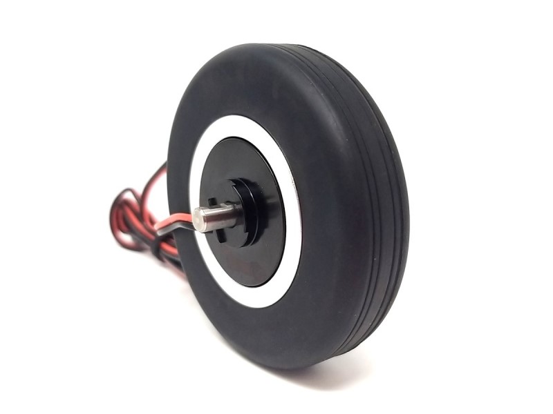 Rad-Satz - 65mm, gebremst mit 5mm Achse von JP-Hobby – Bild 3